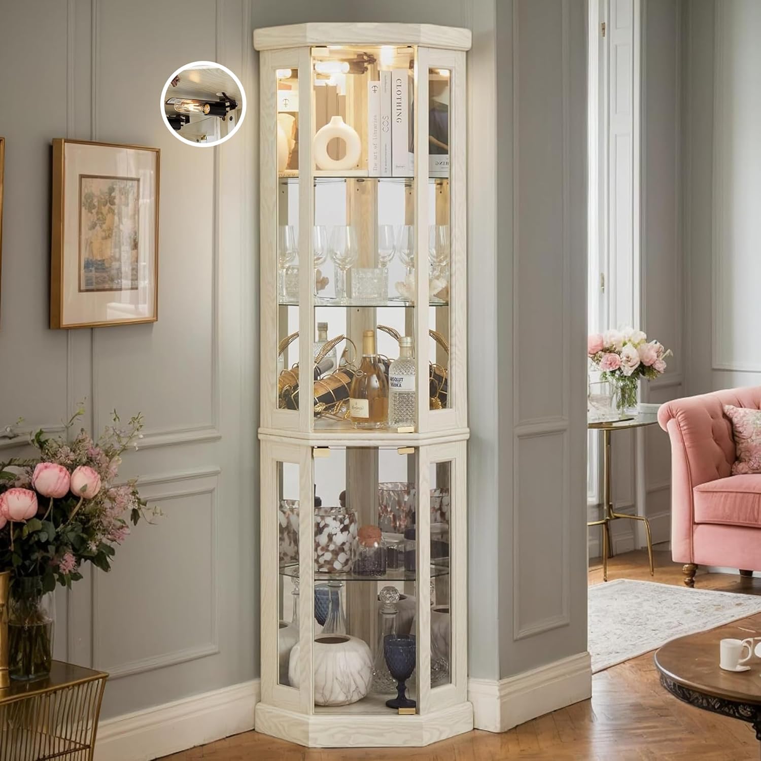 Wine & Beer Tours Of Nova Scotia - Corner Curio Cabinet, 70