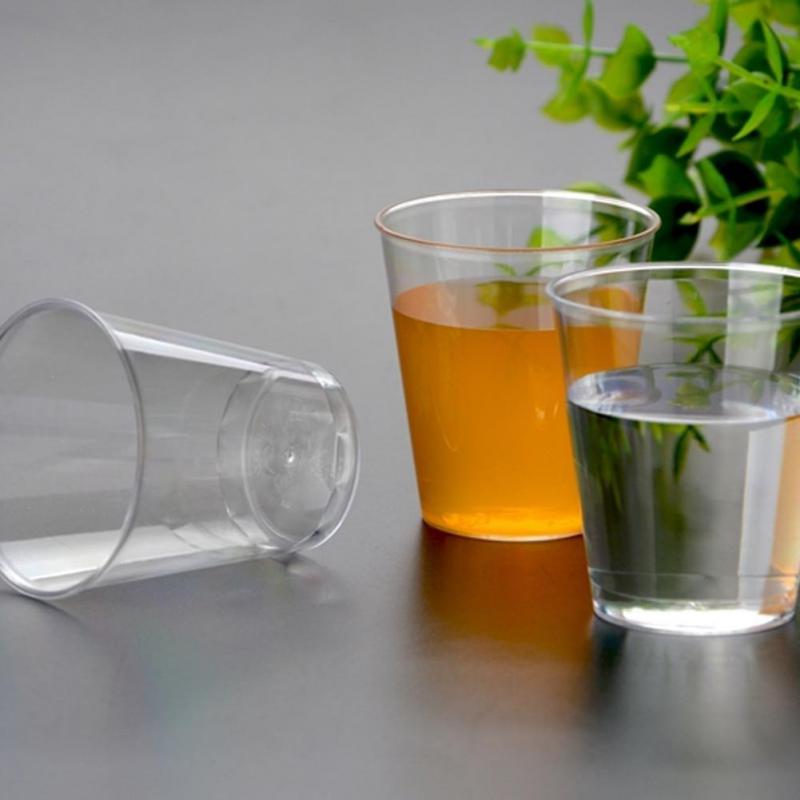 Wine Beer Glass Set - 20pcs/set Mini Plastic Wineglass Eco-friendly Transparent