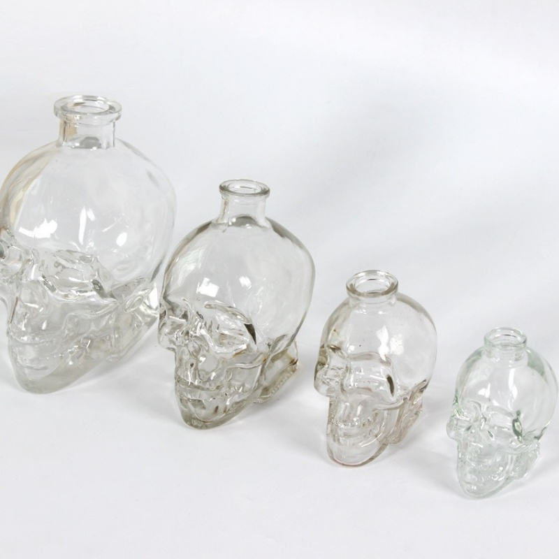 Wine Beer And Spirits - Crystal Skull Head Bottle Whiskey Vodka