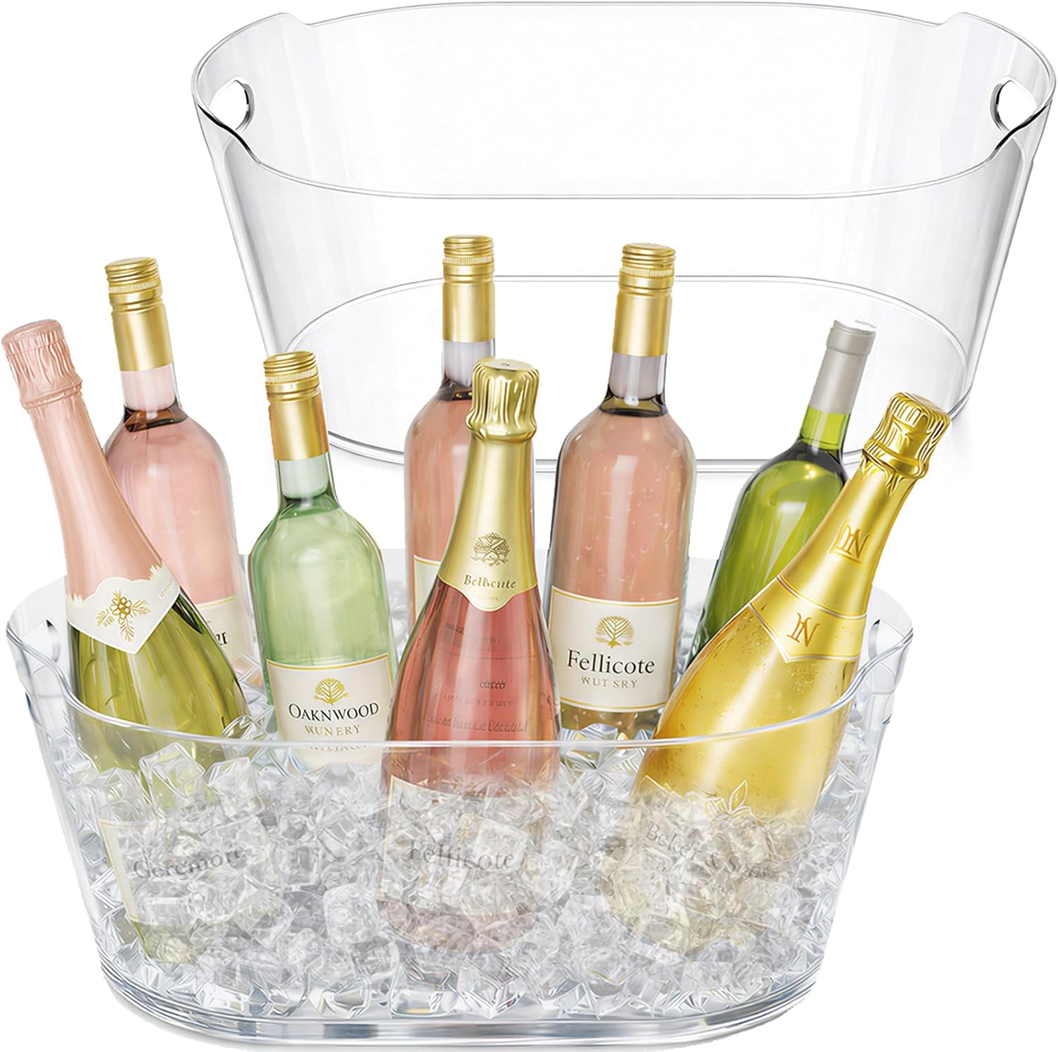 Wine Beer Usa - Lifewit 2 Pack 11.5L Clear Plastic