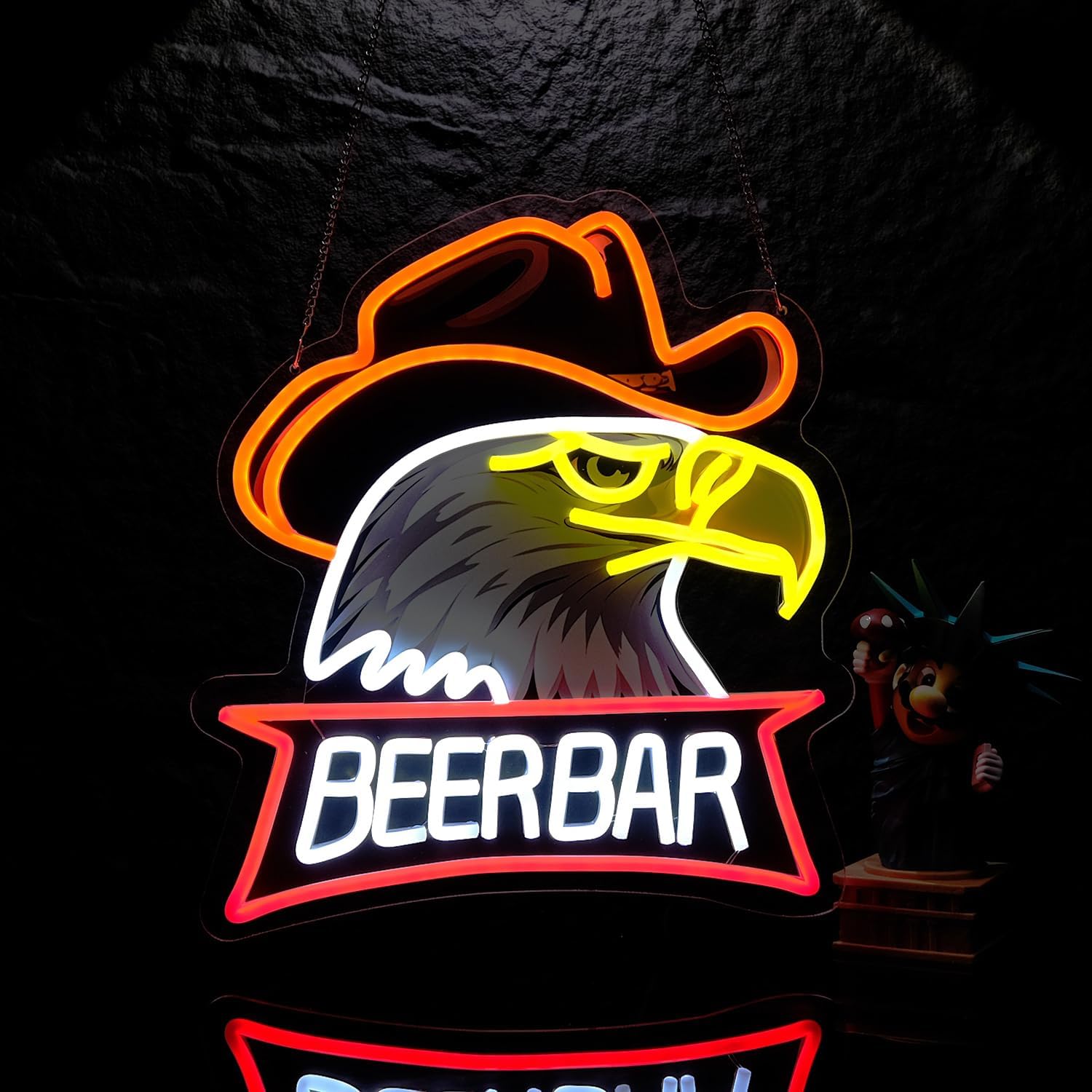 Beer & Wine Jockey Plaza Shopping - Beer Bar Neon Sign Business Art
