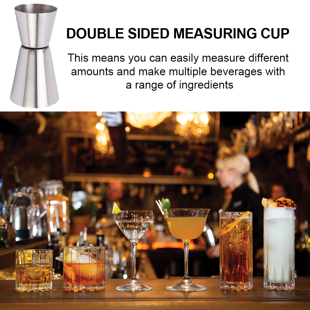 Spirit Measure Jigger - Double Jigger Single Double Shot Drink