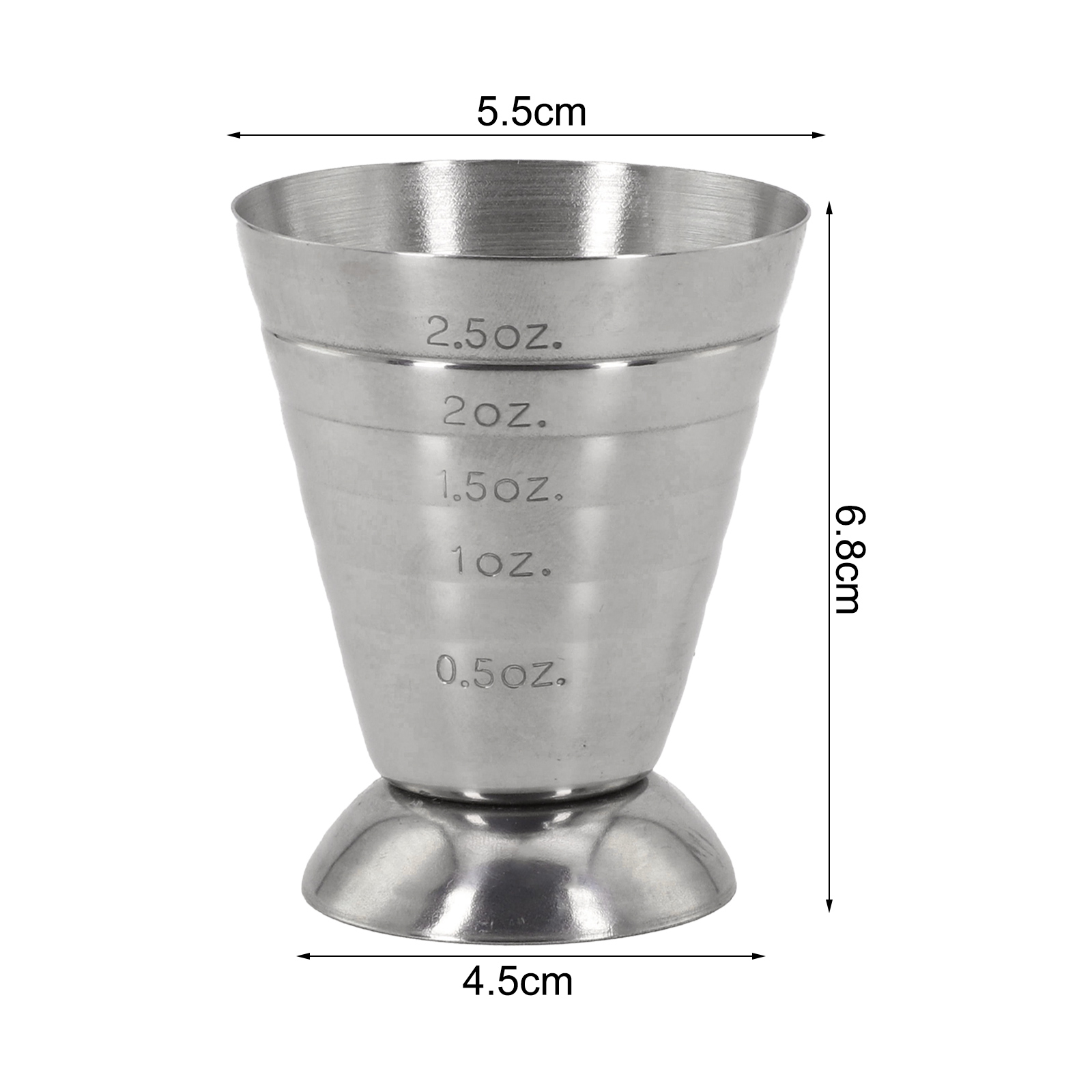 75ml Stainless Steel Drink Mea - Spirit Measure Jigger recension och pris