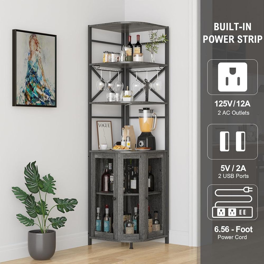 6-Tier Wine Bar Cabinet with L - Wine & Beer Tours Of Nova Scotia recension och pris