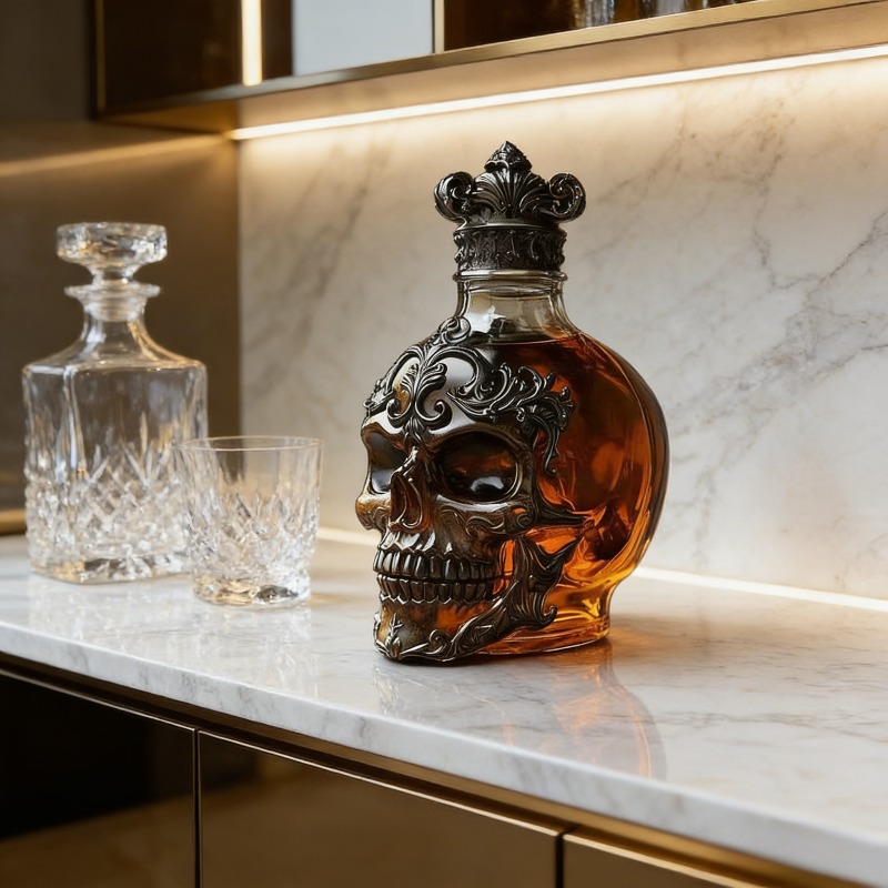 Gothic Skull Shaped Whiskey De - Wine Beer And Spirits recension och pris