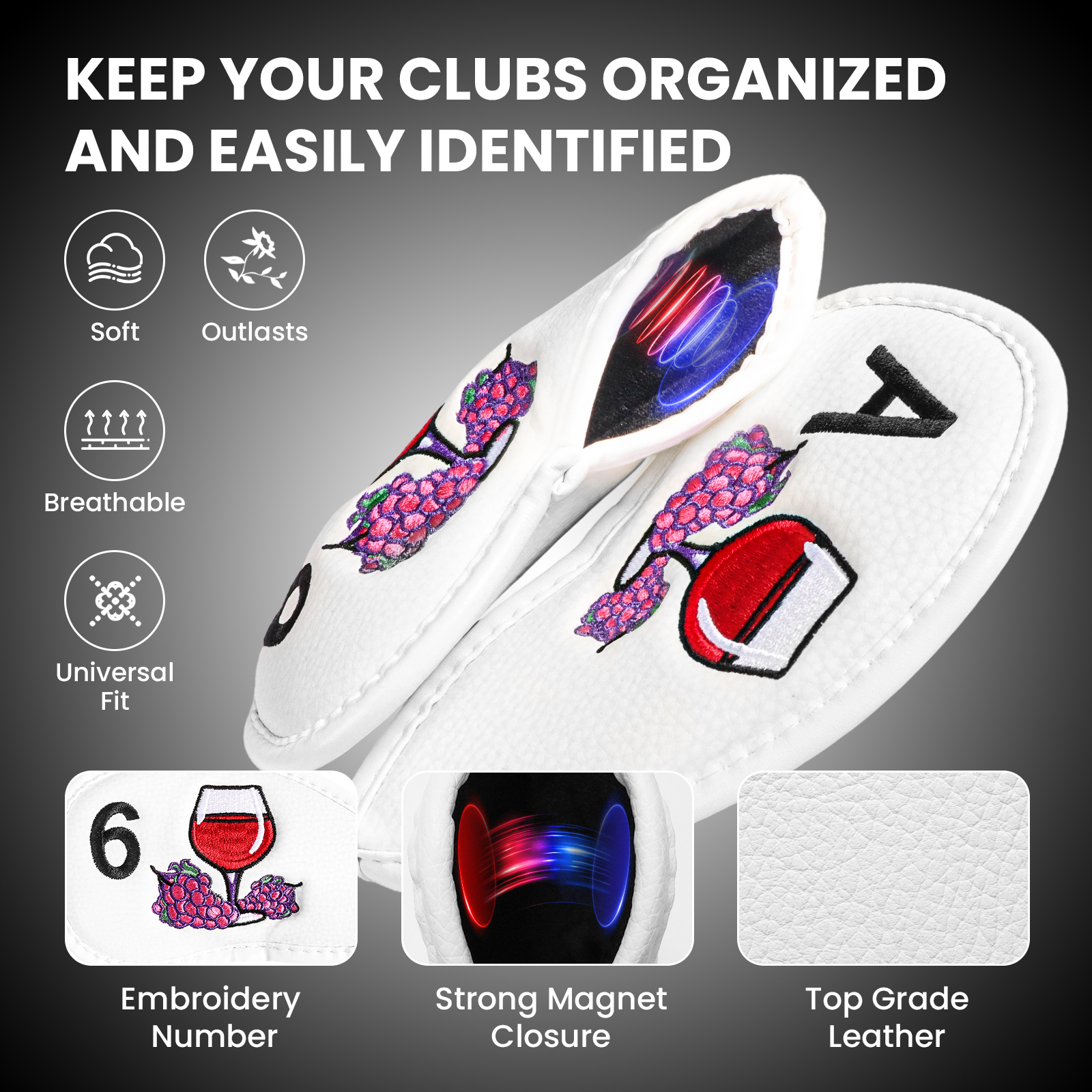 Magnetic Golf Club Head Covers - Wine & Beer Tours Of Nova Scotia recension och pris