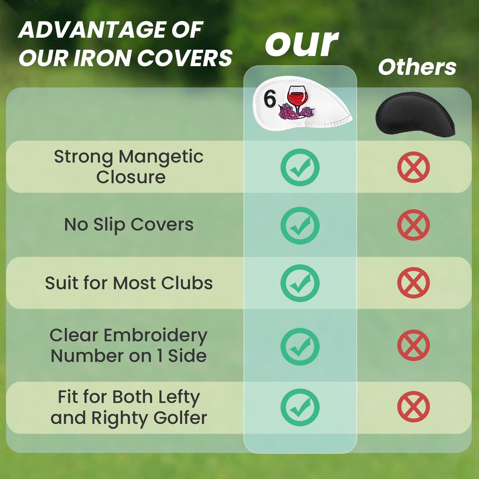 Magnetic Golf Club Head Covers - Wine & Beer Tours Of Nova Scotia recension och pris
