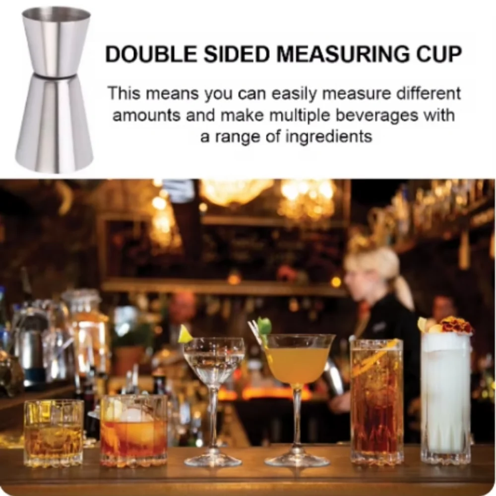 2PCS 30/60ml Cocktail Wine Sha - Spirit Measure Jigger recension och pris