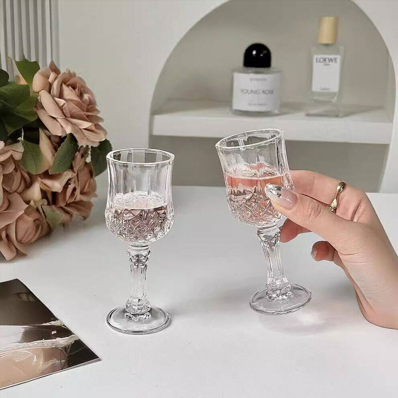 Light Luxury Diamond Carved Wi - Wine Beer Glass Set recension och pris