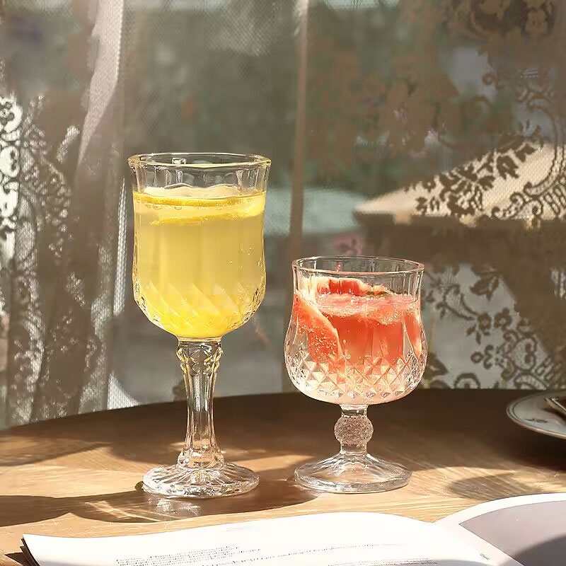 Light Luxury Diamond Carved Wi - Wine Beer Glass Set recension och pris