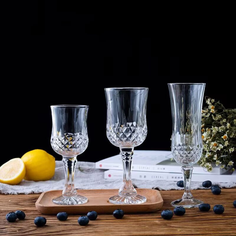 Light Luxury Diamond Carved Wi - Wine Beer Glass Set recension och pris