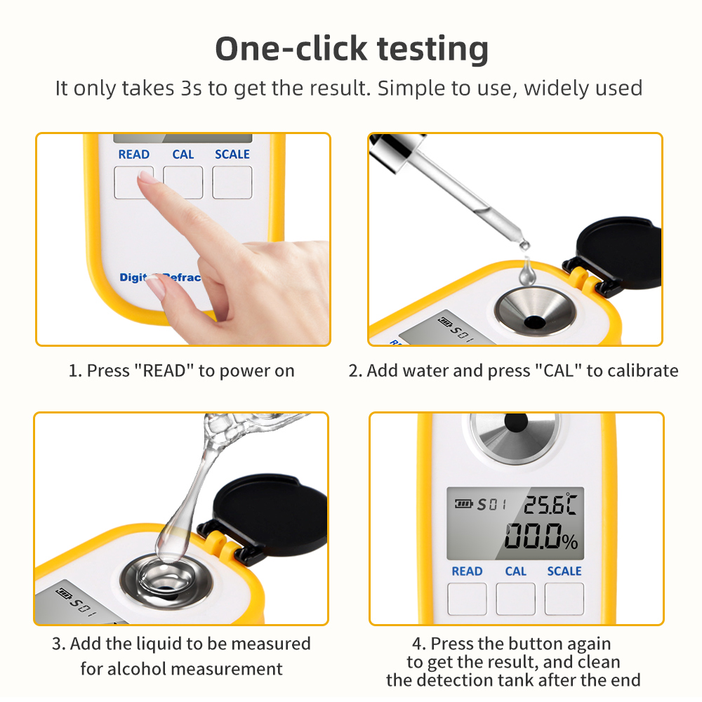 Digital Alcohol Refractometer  - Wine Beer And Spirits recension och pris
