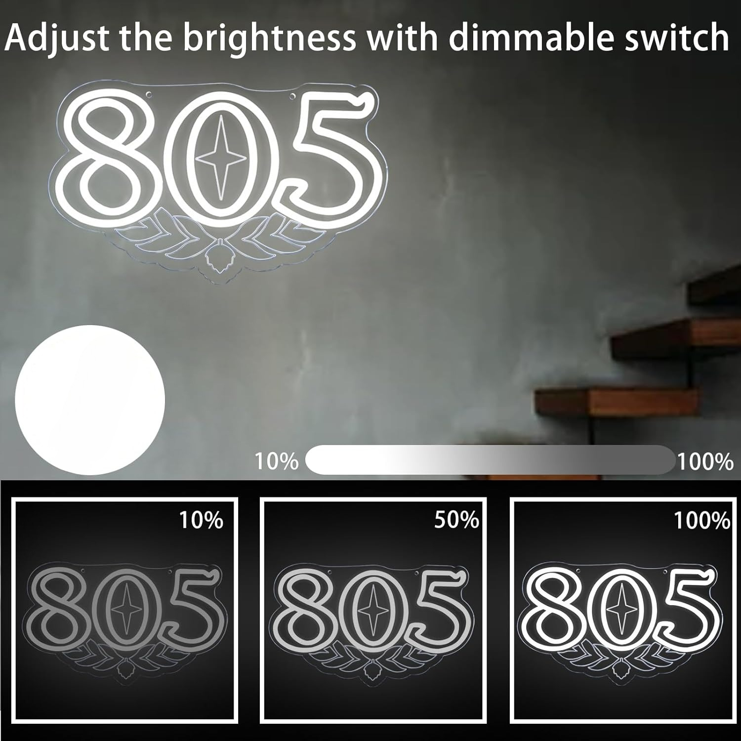 805 Neon Sign Beer Bar Art Wal - Beer & Wine Jockey Plaza Shopping recension och pris