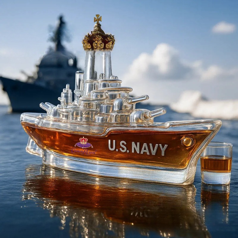 Novelty Warship Design Whiskey - Wine Beer And Spirits recension och pris