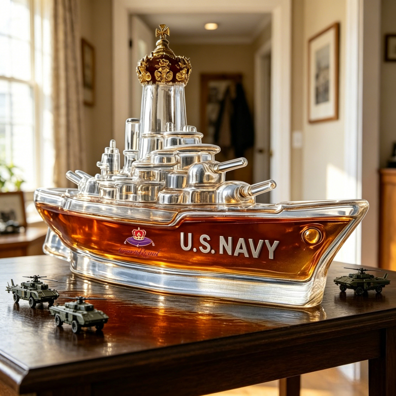 Novelty Warship Design Whiskey - Wine Beer And Spirits recension och pris