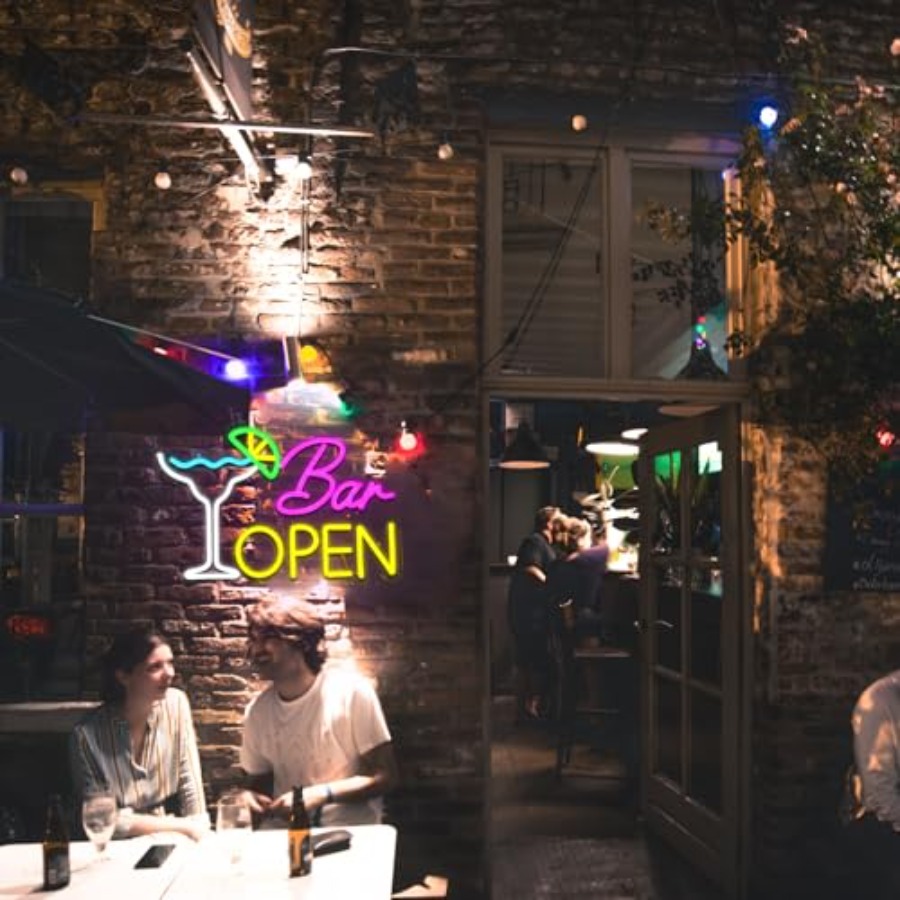 Sign for Business, Neon Open S - Beer & Wine Jockey Plaza Shopping recension och pris