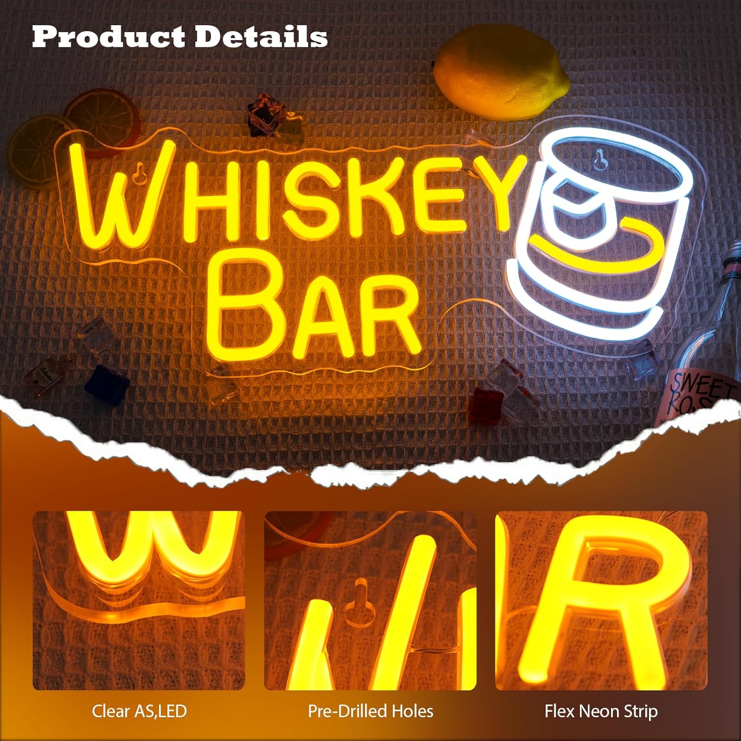 Bar Neon Sign Bussiness Art Wa - Wine Beer Usa recension och pris