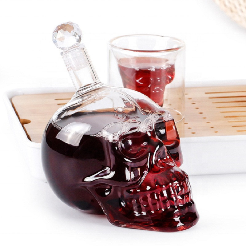 Creative Skull Head Decanter C - Wine Beer Glass Set recension och pris