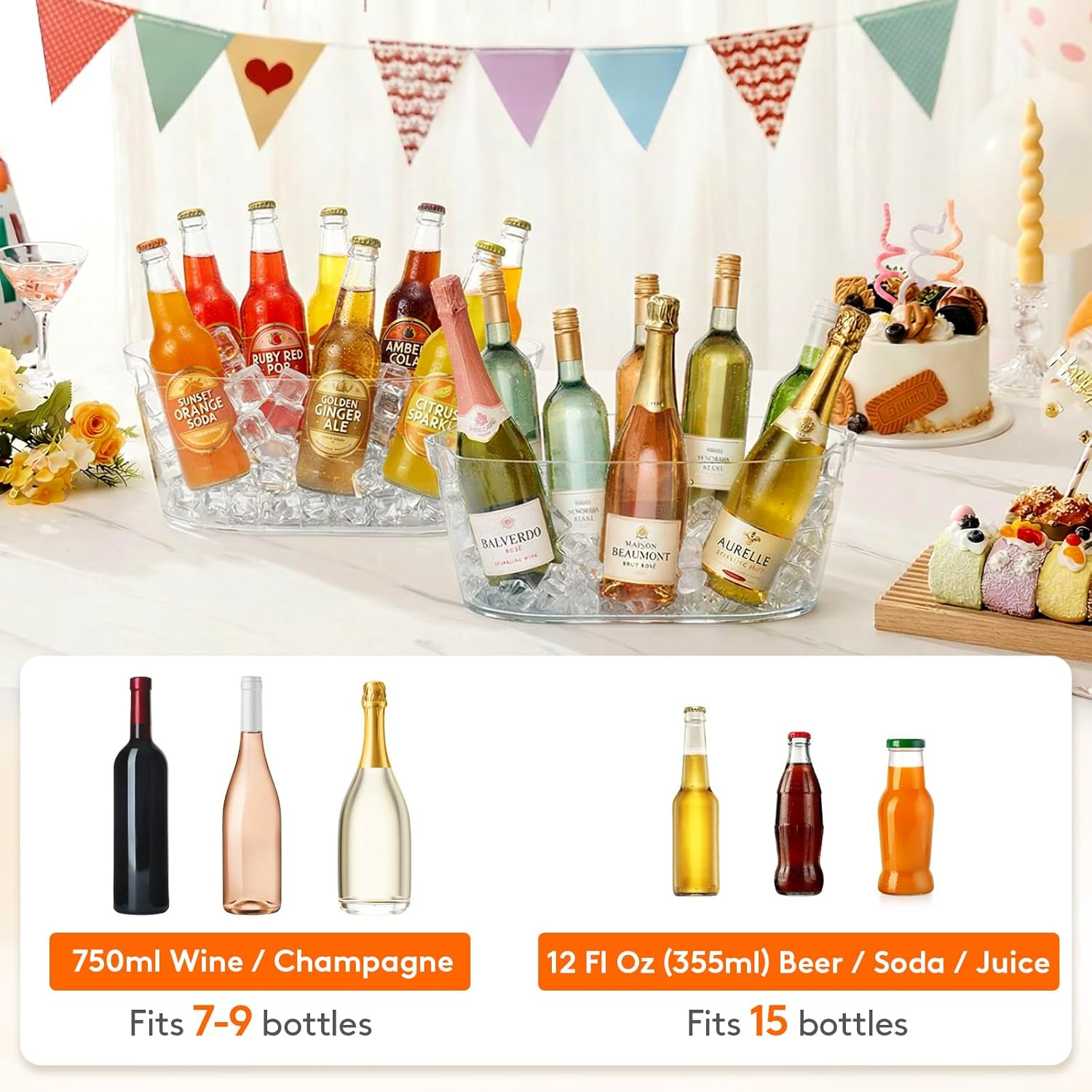 Lifewit 2 Pack 11.5L Clear Pla - Wine Beer Usa recension och pris