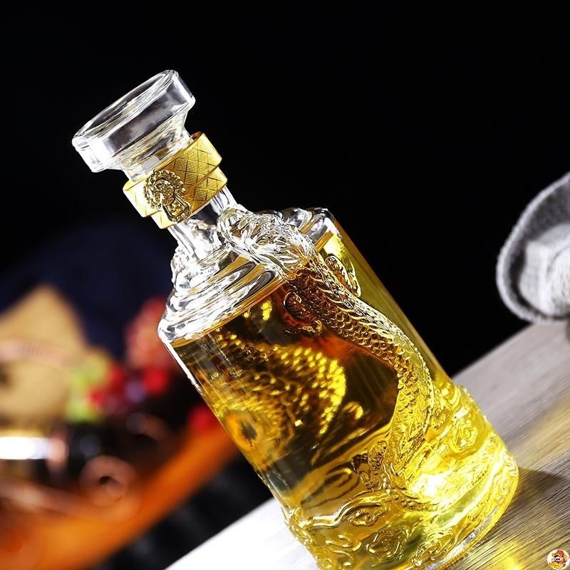 500ML round shaped dragon engr - Wine Beer And Spirits recension och pris