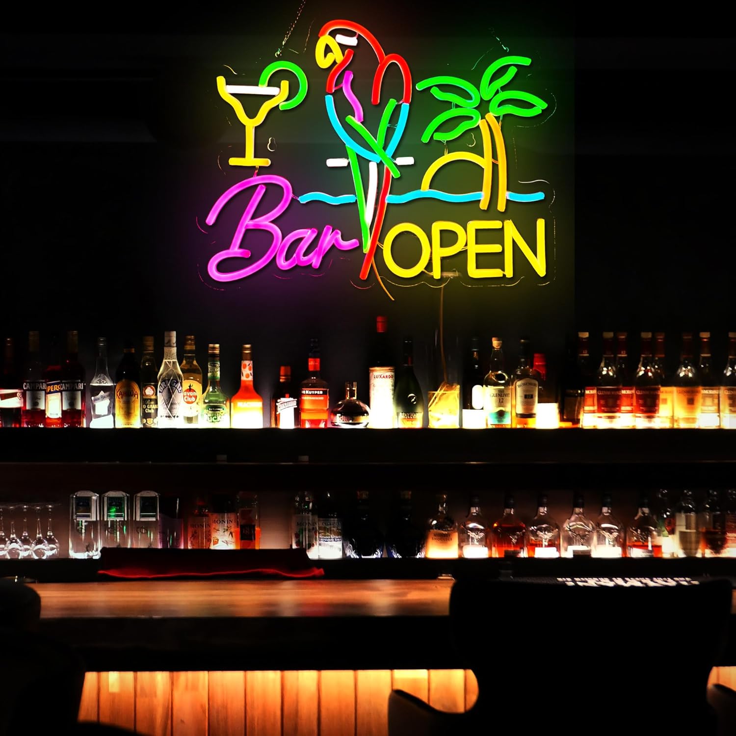 Bar Open Neon Sign Business Ar - Beer & Wine Jockey Plaza Shopping recension och pris