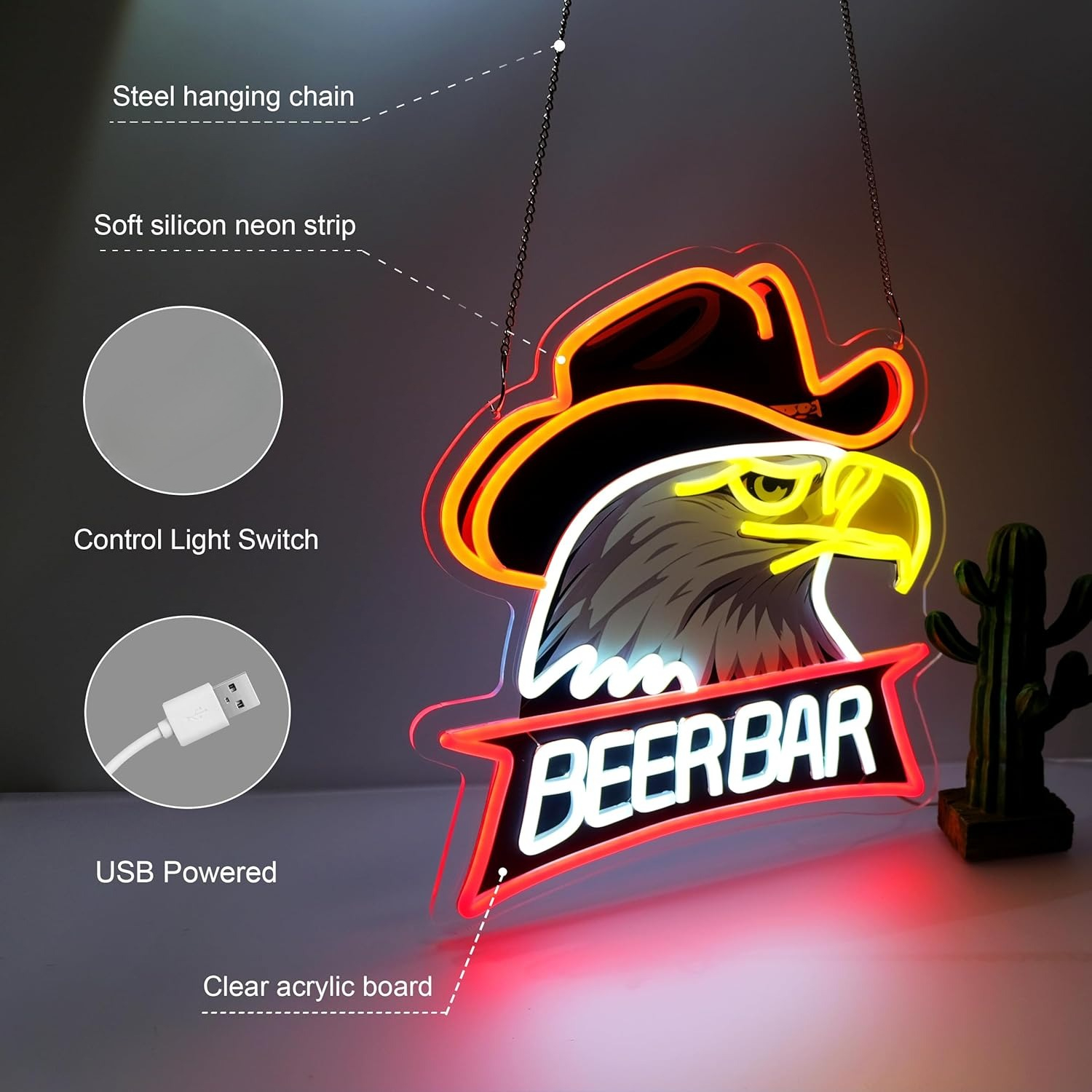 Beer Bar Neon Sign Business Ar - Beer & Wine Jockey Plaza Shopping recension och pris