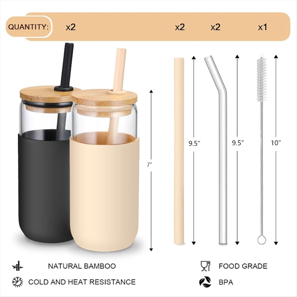 2Colors 20 OZ Glass Cups with  - Beer & Wine Jockey Plaza Shopping recension och pris