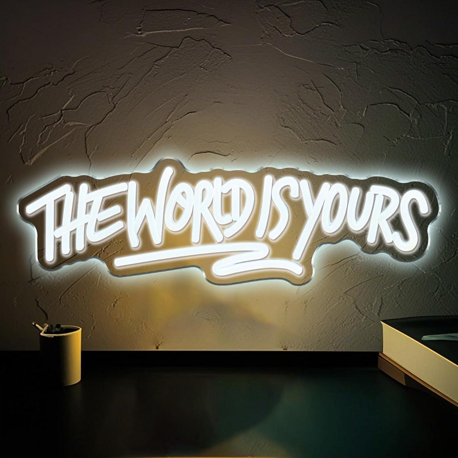 The World is Yours Neon Sign U - Beer & Wine Jockey Plaza Shopping recension och pris