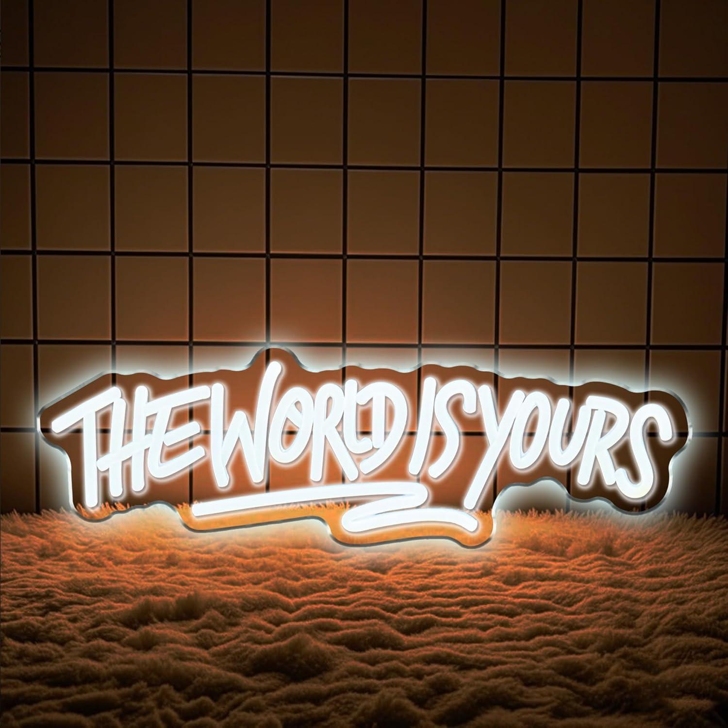 The World is Yours Neon Sign U - Beer & Wine Jockey Plaza Shopping recension och pris