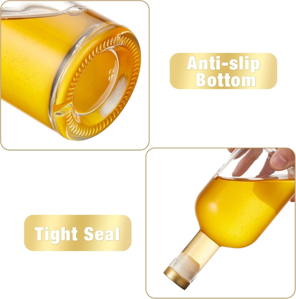 Set of 6 Glass Bottles, 12 oz  - Wine Beer Glass Set recension och pris