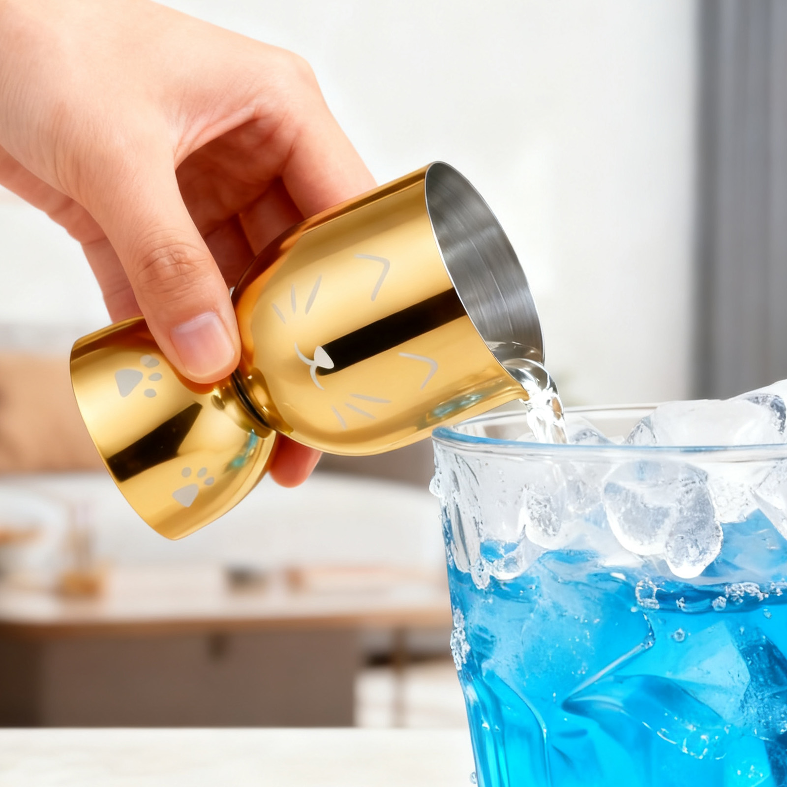 20/40ml Cocktail Bar Stainless - Spirit Measure Jigger recension och pris