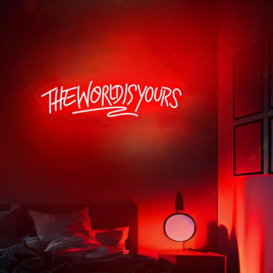 The World Is Yours Neon Sign f - Beer & Wine Jockey Plaza Shopping recension och pris