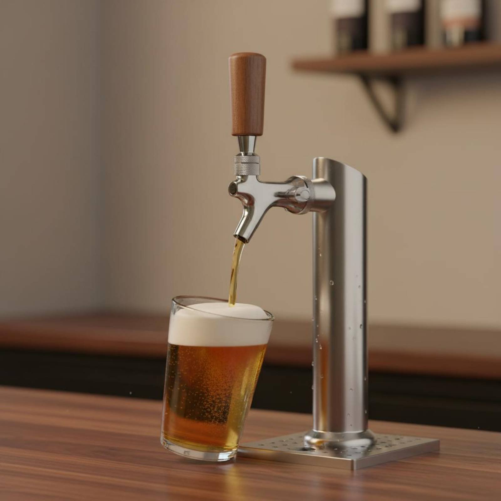 Short Wooden Beer Handle Solid - Wine Beer Usa recension och pris