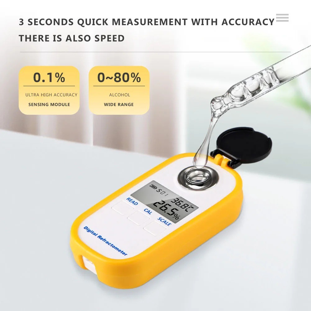 Digital Alcohol Refractometer  - Wine Beer And Spirit recension och pris