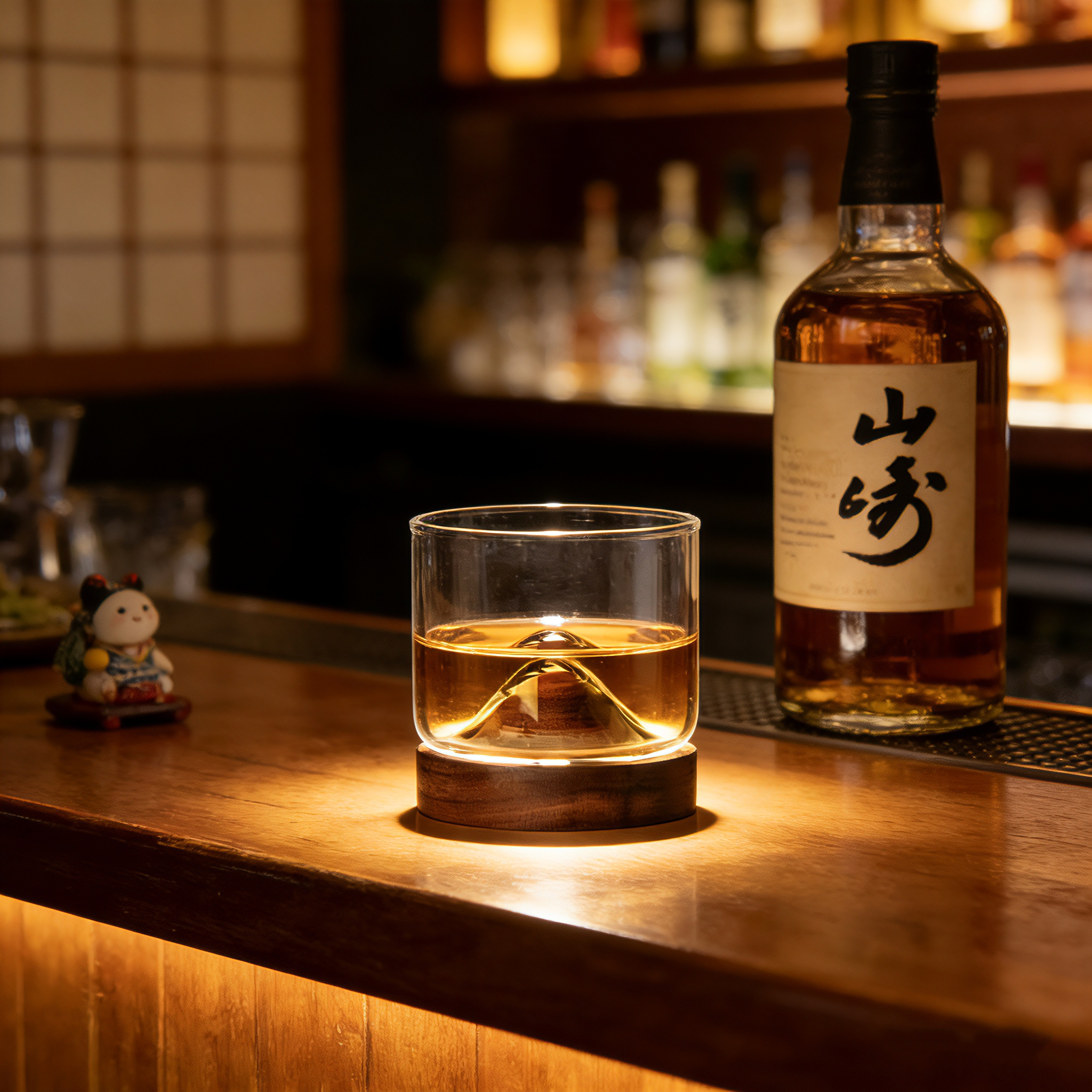 Japanese Style Walnut Coaster  - Wine Beer Glass Set recension och pris
