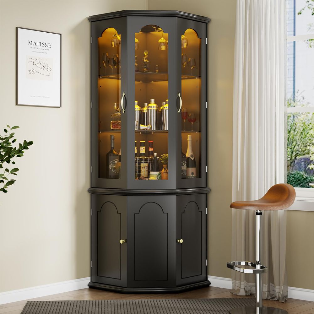 Corner Bar Cabinet w LED Light - Wine & Beer Tours Of Nova Scotia recension och pris
